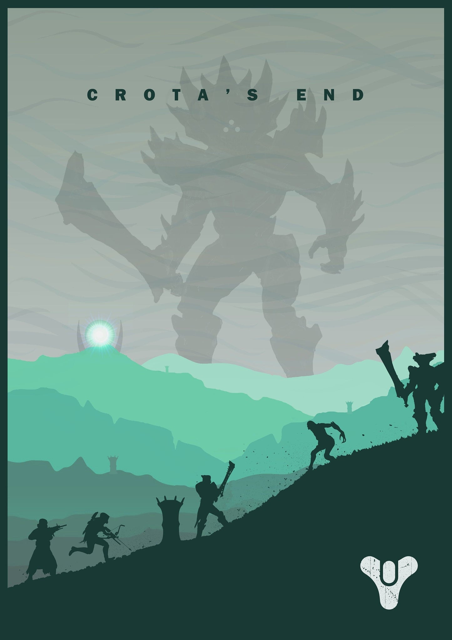 Destiny Raid Collection Video Game Modern Design Retro Canvas Painting Posters  For Living Room Wall Art Decor Home Decoration