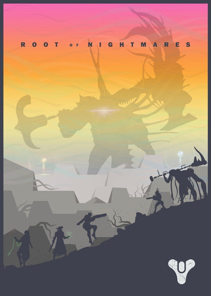 Destiny Raid Collection Video Game Modern Design Retro Canvas Painting Posters  For Living Room Wall Art Decor Home Decoration