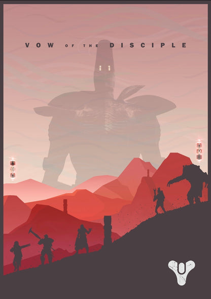Destiny Raid Collection Video Game Modern Design Retro Canvas Painting Posters  For Living Room Wall Art Decor Home Decoration