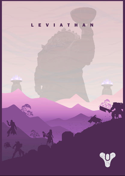 Destiny Raid Collection Video Game Modern Design Retro Canvas Painting Posters  For Living Room Wall Art Decor Home Decoration